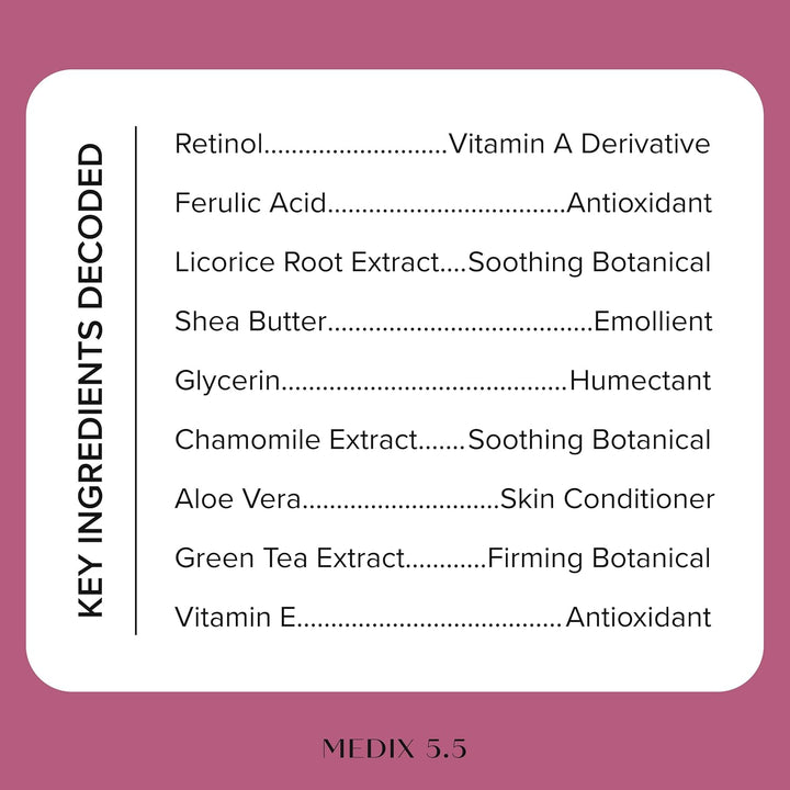 Medix 5.5 Retinol Body Lotion - Anti-Aging & Firming Crepey Skin Treatment (15 oz)