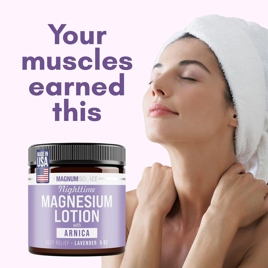 Magnum Solace Nighttime Magnesium Lotion with Arnica