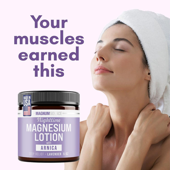 Magnum Solace Nighttime Magnesium Lotion with Arnica
