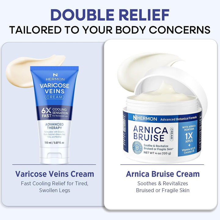 Hermon Varicose Vein Cream for Legs 150ml – Natural Formula for Circulation & Skin Smoothing