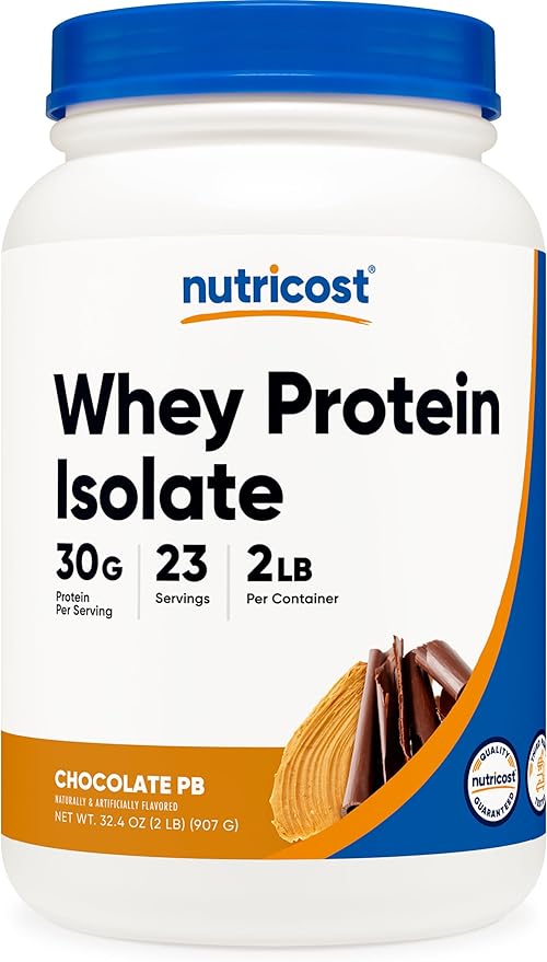 Nutricost Whey Protein Isolate, 2 lb, 25 Servings