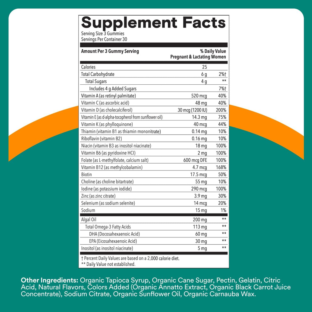SmartyPants Prenatal Multivitamin Gummies - 90 count