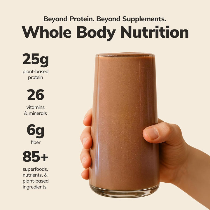 Ka’Chava Whole Body Meal Shake – Plant-Based Protein Powder with Superfoods & Greens – Vegan Meal Replacement with Probiotics & Enzymes