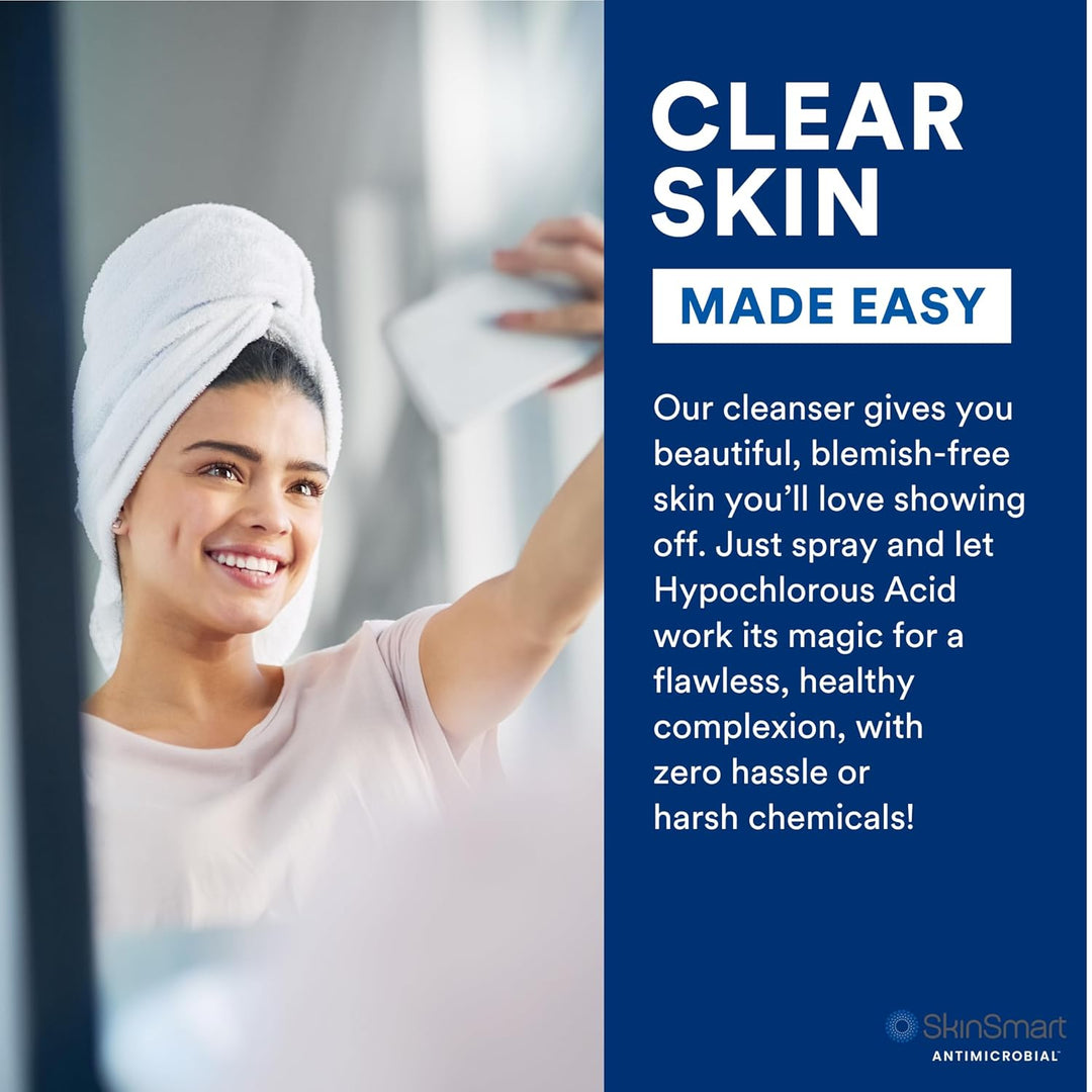 SkinSmart Antimicrobial Facial Cleanser for Breakouts & Blemishes - 8oz