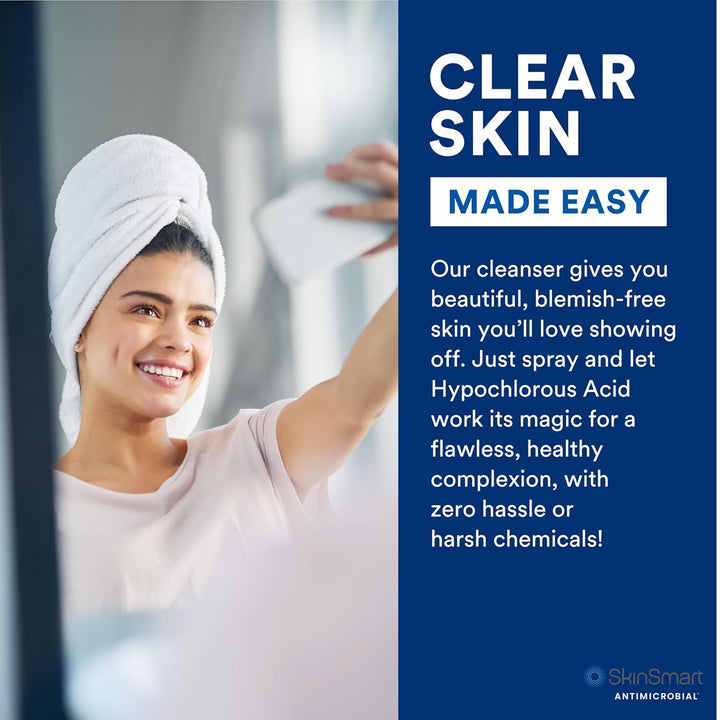 SkinSmart Antimicrobial Facial Cleanser for Breakouts & Blemishes - 8oz