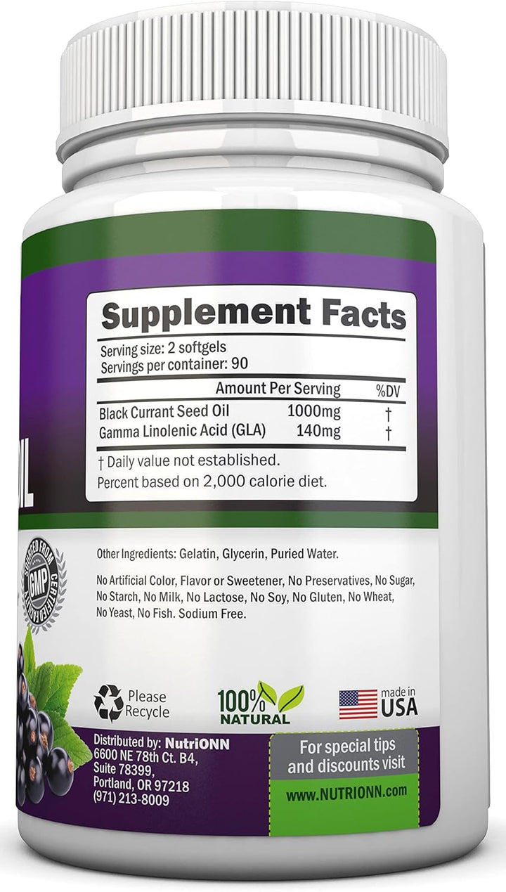 نوتري أون بلاك كيرنت أويل 1000 ملغ | 180 كبسولة هلامية