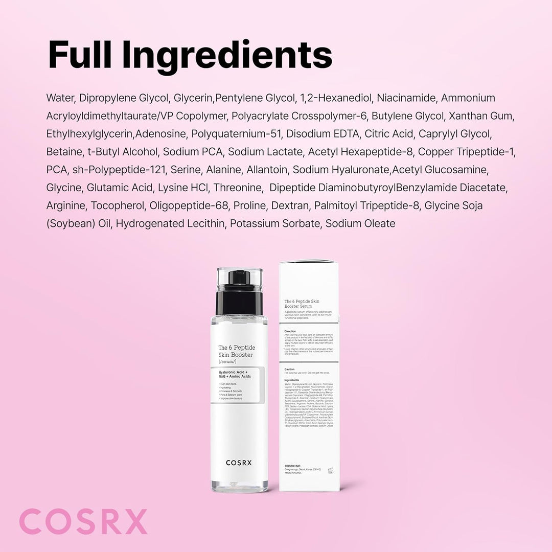 COSRX 6X Peptide Collagen Booster Toner Serum