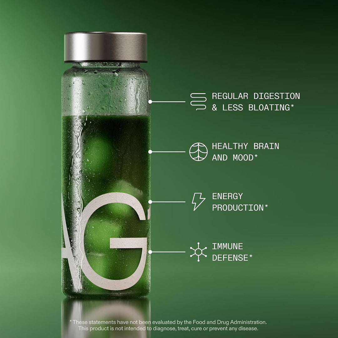 AG1 Daily Greens Powder – Ultimate Daily Whole Food Sourced All in One Greens Supplement Powder |  75 Vitamins & Botanicals