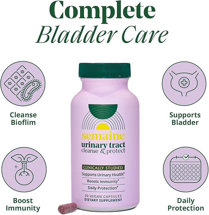 Semaine Urinary Tract Cleanse & Protect  | Cranberry & Hibiscus Supplement for Women