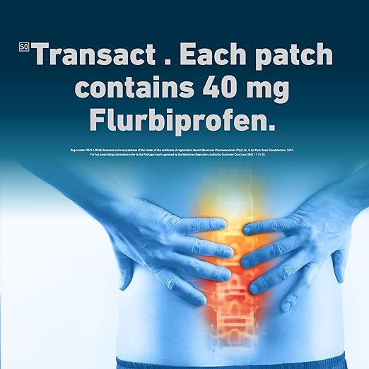Transact Medicated Pain Relief Patches (5s) – Long-Lasting Anti-Inflammatory Muscle Care