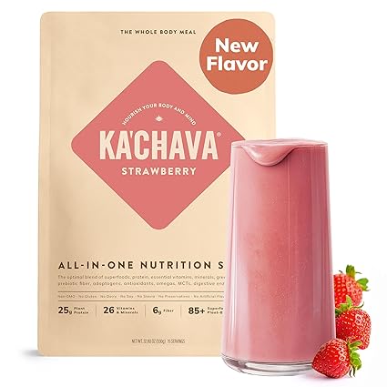 Ka’Chava Whole Body Meal Shake – Plant-Based Protein Powder with Superfoods & Greens – Vegan Meal Replacement with Probiotics & Enzymes