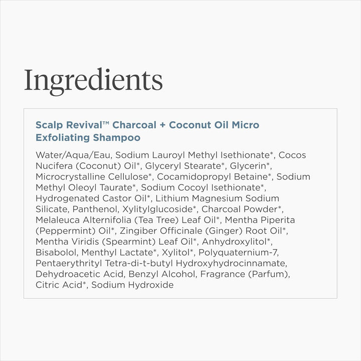 Briogeo Scalp Revival Charcoal Exfoliating Shampoo – Sulfate-Free Scalp Scrub for Dandruff, Oily & Itchy Scalp | Hydrating Coconut Oil | Vegan - 8oz