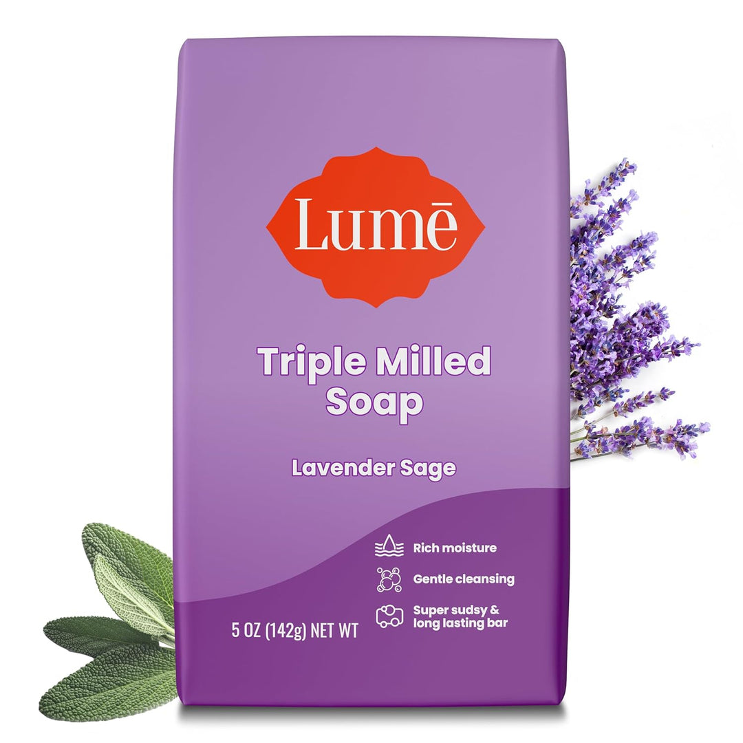 Lume Triple Milled Bar Soap, 5oz – Gentle Moisturizing Cleanser