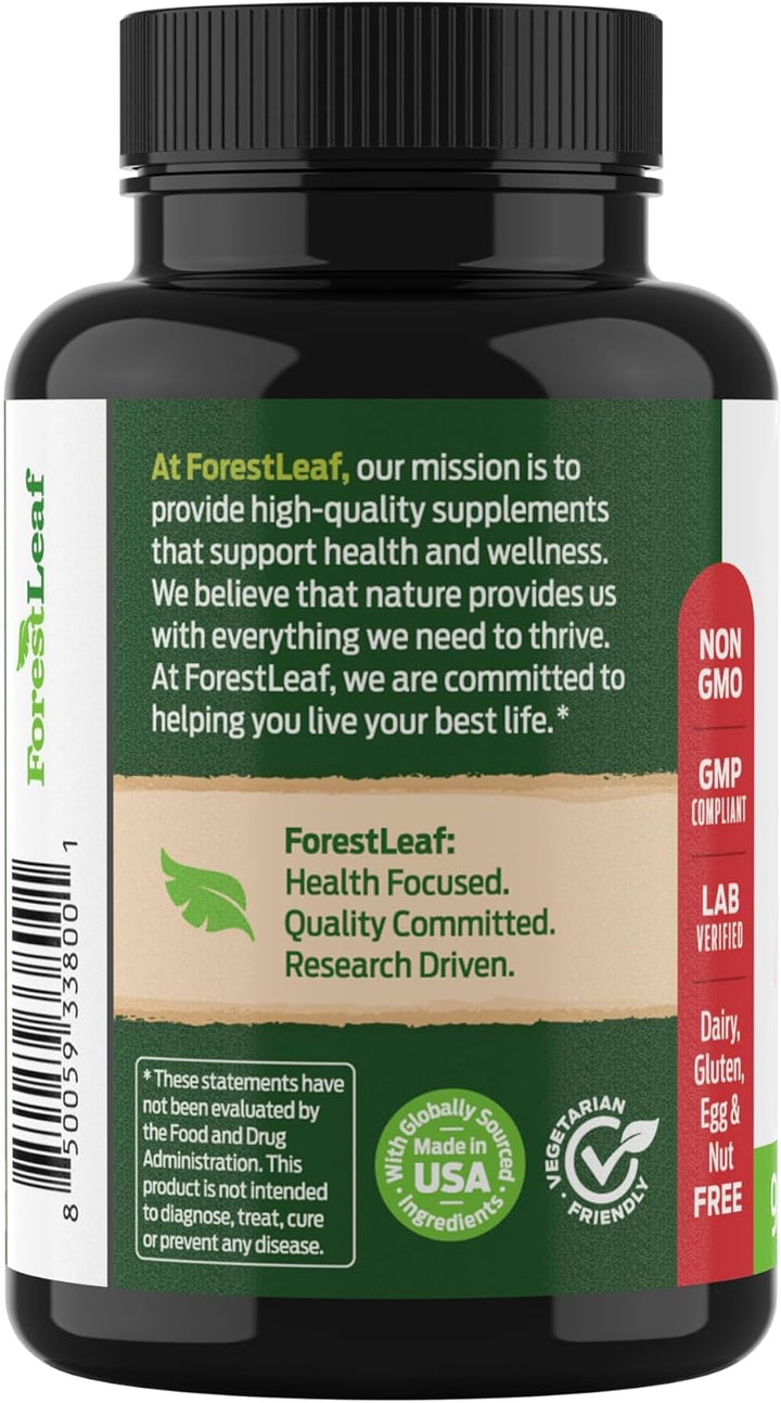 ForestLeaf Berberine Complex | Herbal Balance Formula with Ceylon Cinnamon, Bitter Melon & Gymnema | 90 Capsules