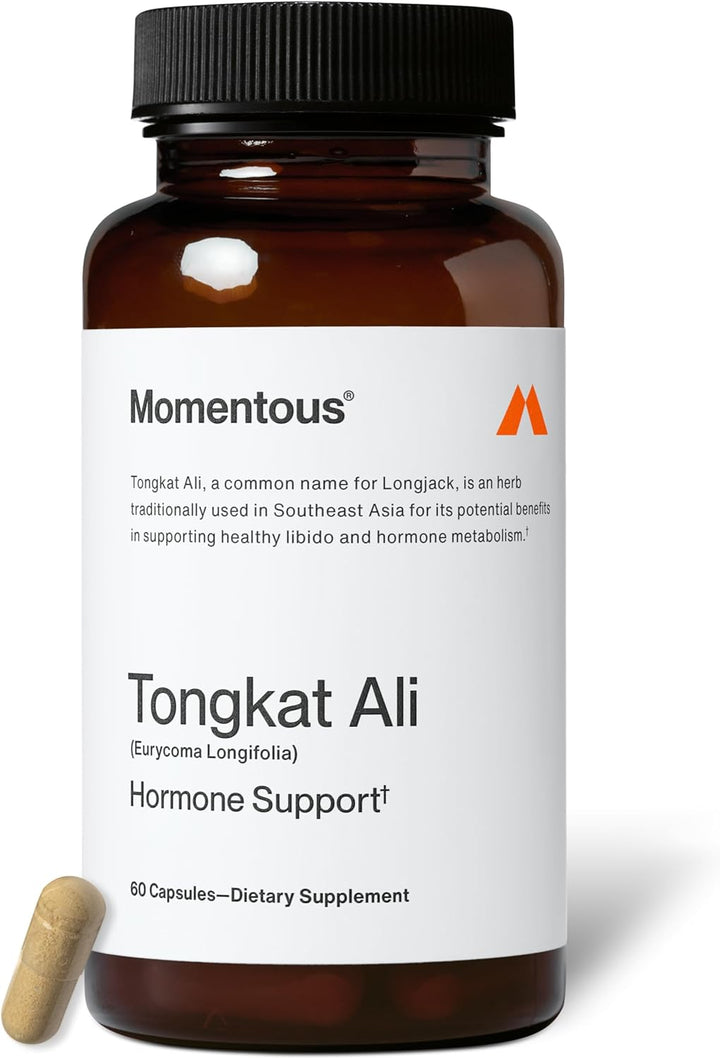 Momentous Tongkat Ali – Herbal Root Powder for Men & Women | 400 mg | 30 Servings