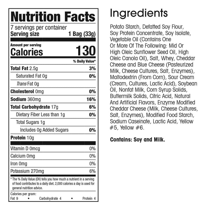 WonderSlim Protein Snack Chips – Cheddar
