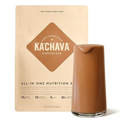 Ka’Chava Whole Body Meal Shake – Plant-Based Protein Powder with Superfoods & Greens – Vegan Meal Replacement with Probiotics & Enzymes