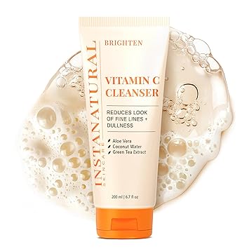 InstaNatural Vitamin C Face Cleanser, 6.7 fl oz – Brightening Natural Face Wash