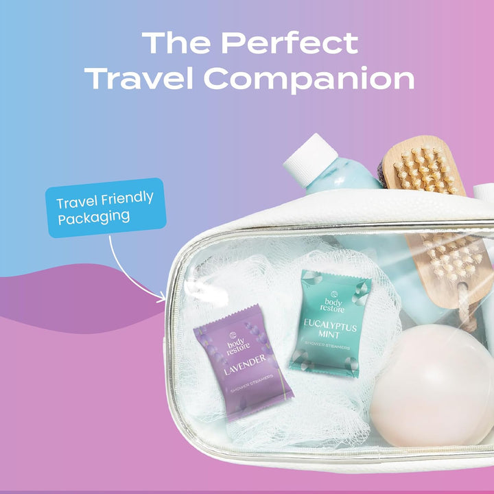 Body Restore Aromatherapy Shower Steamers – Bloom Botanical Blend, 6 Pack