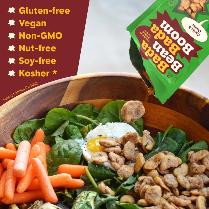 Bada Bean Bada Boom Crunchy Roasted Fava Bean Snacks – 1oz (Pack of 24)