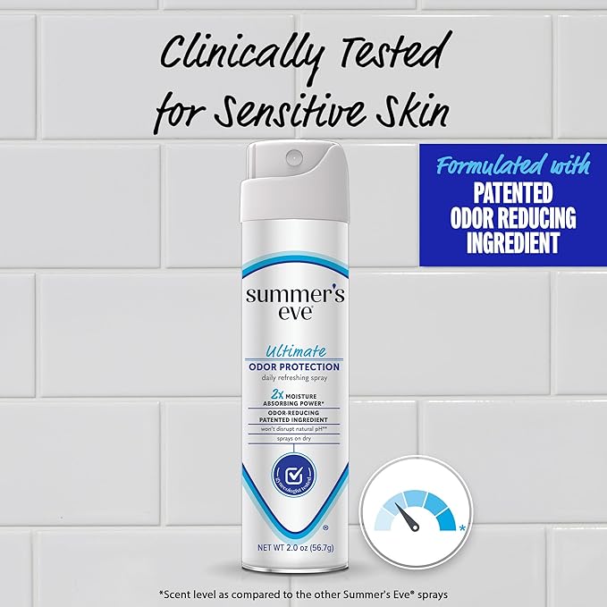 Summer's Eve Ultimate Odor Control Daily Personal Care Spray - Talc-Free, 2 oz