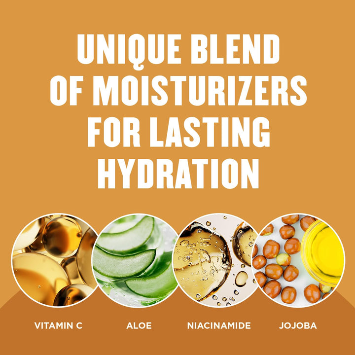 Gold Bond Men's Essentials Everyday Moisture Daily Body & Hand Lotion with Vitamin C, Formulated for Men's Dry Skin