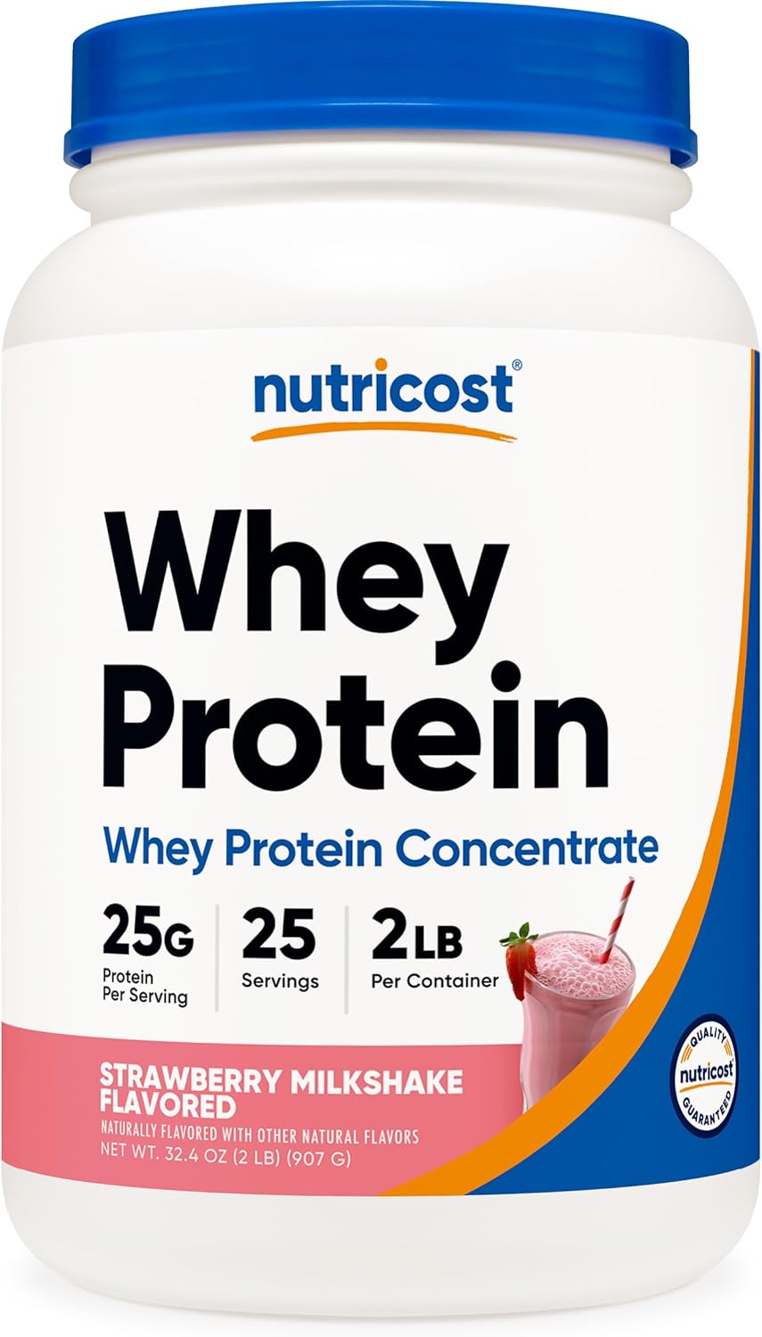 Nutricost Whey Protein Isolate, 2 lb, 25 Servings