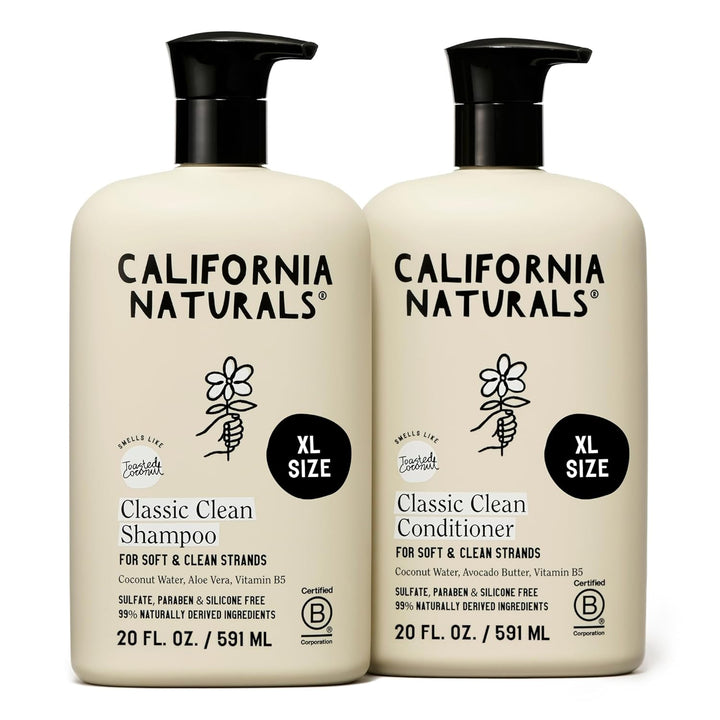 California Naturals Shampoo & Conditioner Set – Toasted Coconut (20 fl oz)