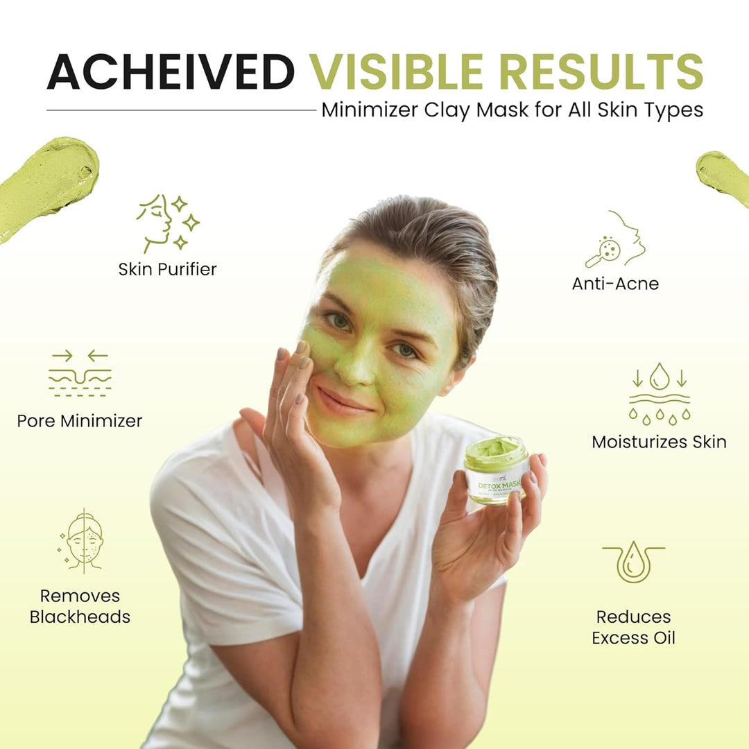 Teami Detox Green Tea Face Mask | Hydrating & Purifying Clay Mask for All Skin Types | 100ml