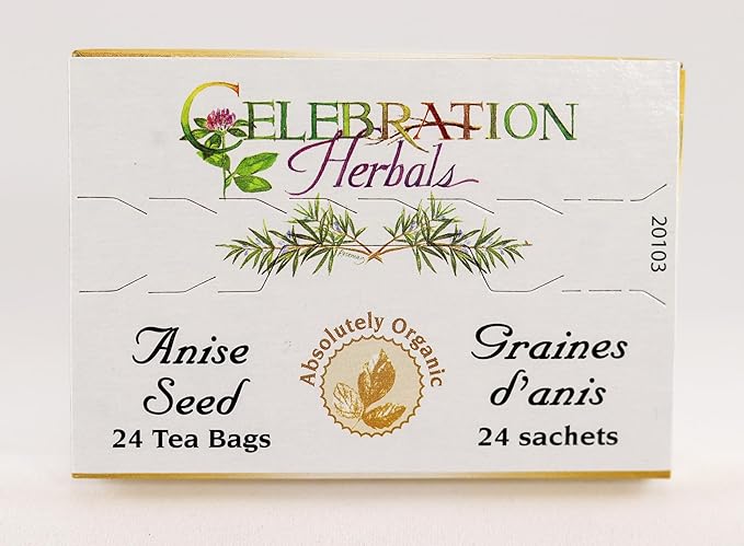 Celebration Herbals Organic Anise Seed Tea, 24 Herbal Tea Bags – Caffeine Free