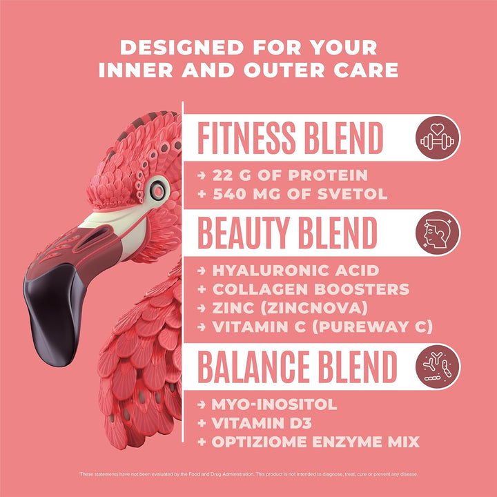 BIRDMAN Fitmingo Vegan Protein Powder Blueberry, 23g Plant Protein