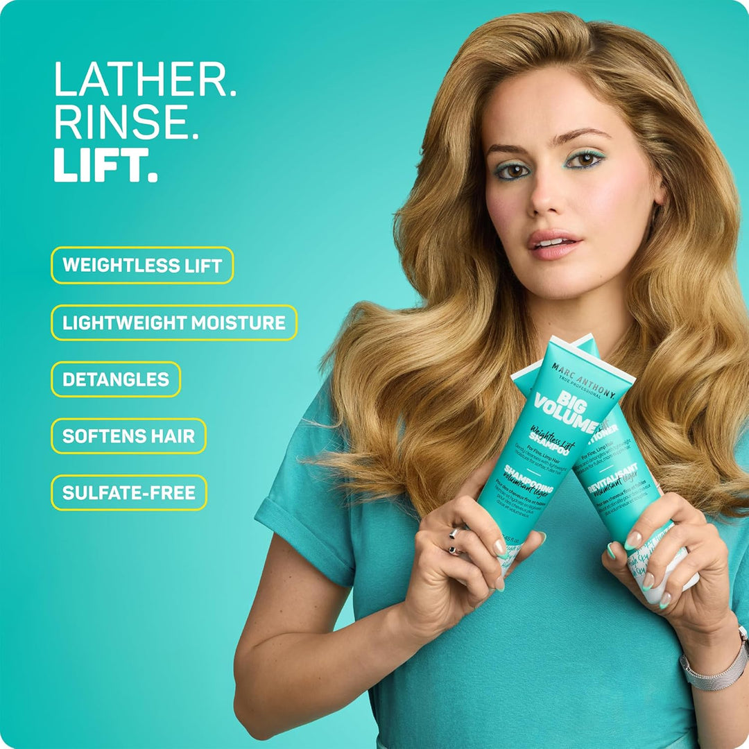 Marc Anthony Big Volume Shampoo & Conditioner Set for Fine, Thin Hair