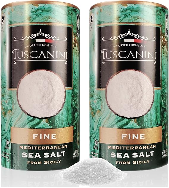 Tuscanini Fine Sea Salt – Premium Italian Mediterranean Salt from Sicily, Kosher Certified