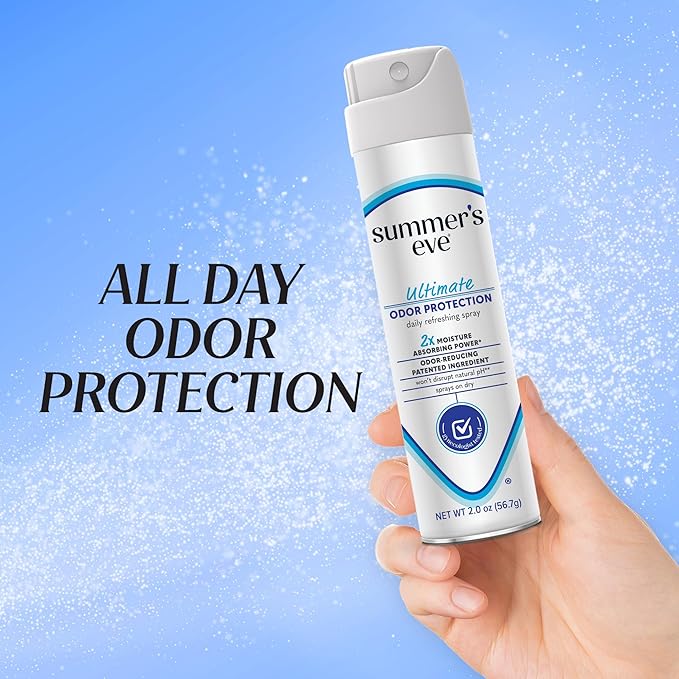 Summer's Eve Ultimate Odor Control Daily Personal Care Spray - Talc-Free, 2 oz