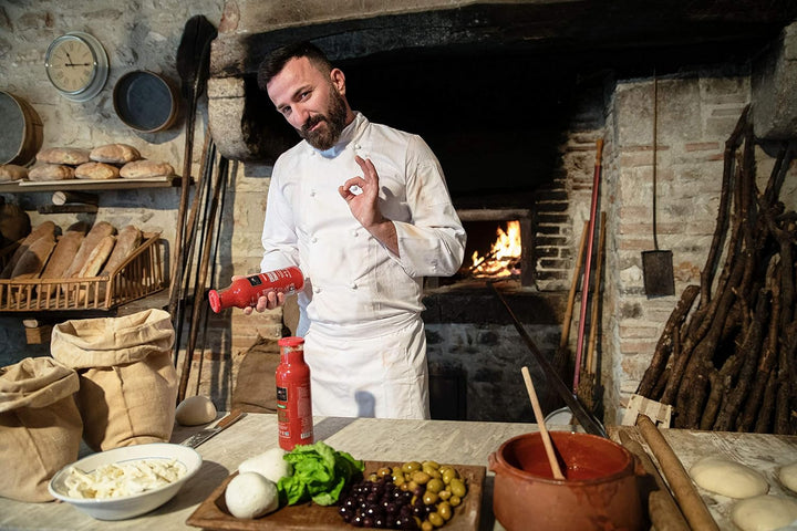 Tuscanini Crushed Tomatoes Passata Rustica, 24.7 oz (2 Pack) – Premium Italian, Vegan, No Artificial Ingredients, Glass Bottle