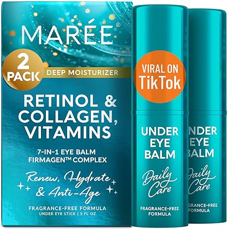 MAREE Under Eye Balm Stick with Retinol & Ceramide Complex –for Dark Circles & Wrinkles