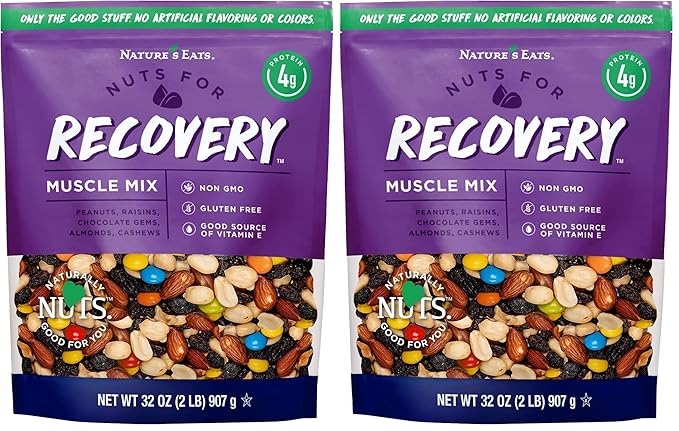 Nature's Eats Nuts for Recovery Muscle Trail Mix, Oz, Assorted,