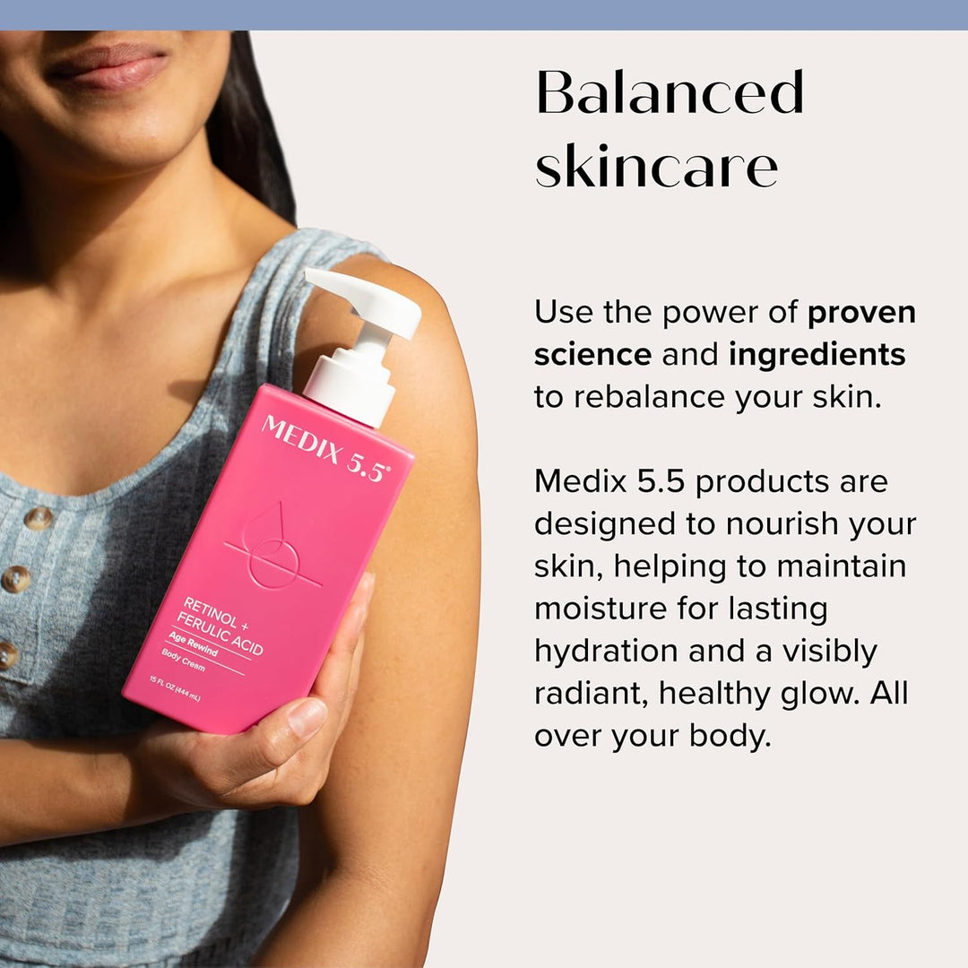 Medix 5.5 Retinol Body Lotion - Anti-Aging & Firming Crepey Skin Treatment (15 oz)