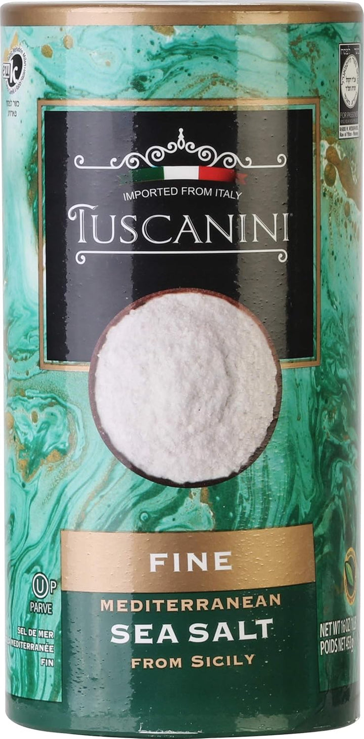 Tuscanini Fine Sea Salt – Premium Italian Mediterranean Salt from Sicily, Kosher Certified