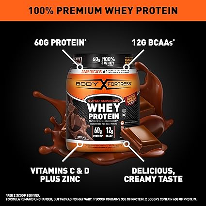 Body Fortress Whey Protein Powder – 1.78 lb