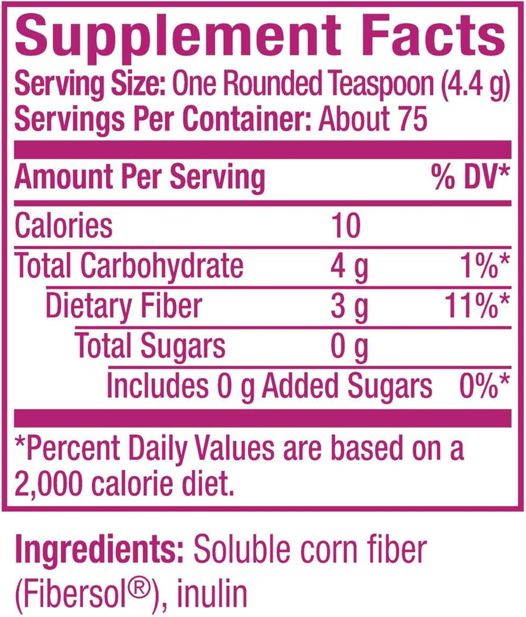 Metamucil Clear Fiber Blend | Plant-Based Prebiotic Fiber | 75 Servings