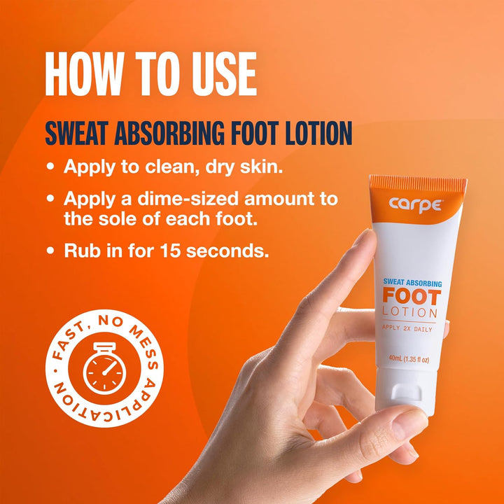 Carpe Sweat Absorbing Foot Lotion