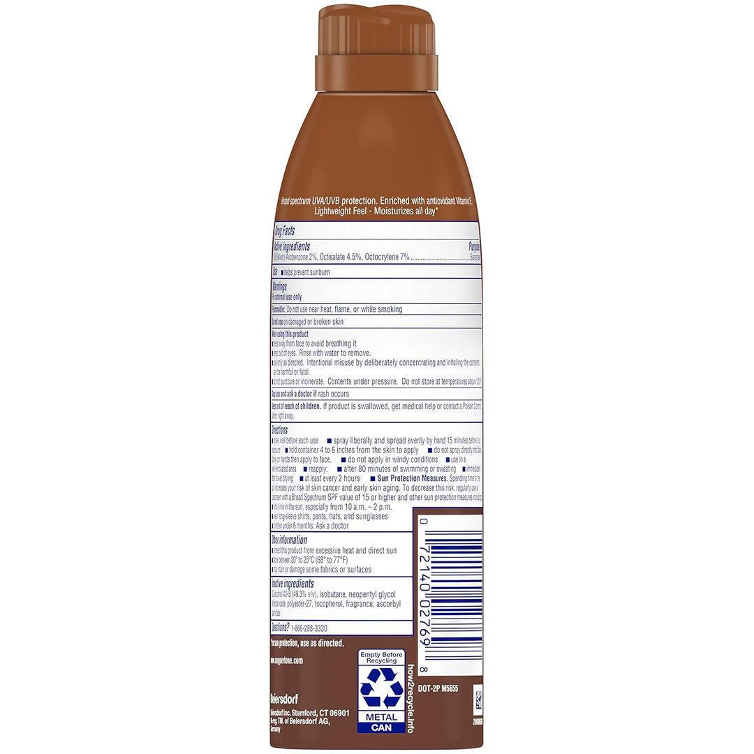 Coppertone Tanning Sunscreen Spray SPF 15, 163ml – Lightweight UVA/UVB Protection & Quick-Dry Formula