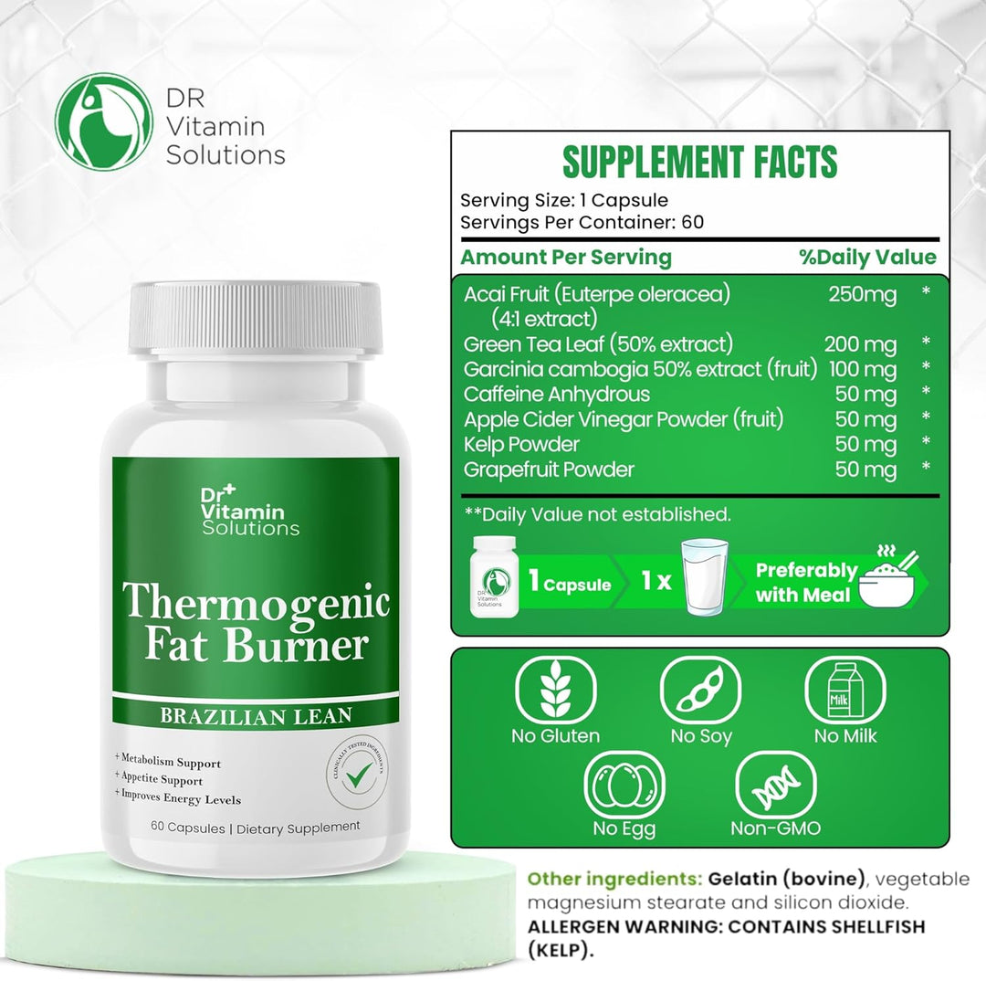 Thermogenic Supplement Brazilian Lean (60 Capsules)