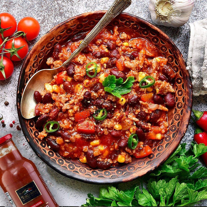 Tuscanini Crushed Tomatoes Passata Rustica, 24.7 oz (2 Pack) – Premium Italian, Vegan, No Artificial Ingredients, Glass Bottle