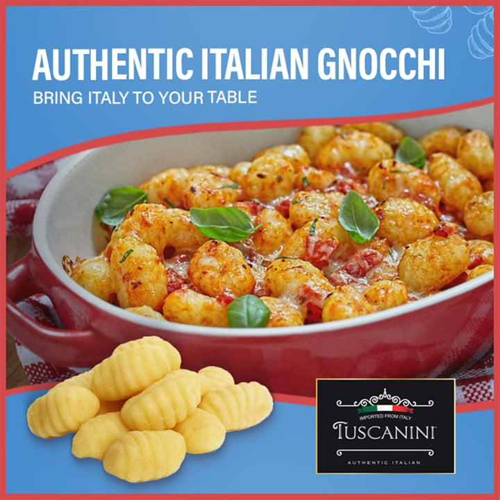Tuscanini Classic Italian Potato Gnocchi, 16 oz (3 Pack) – Authentic Pasta Dumplings, Low Fat, Ready in Minutes