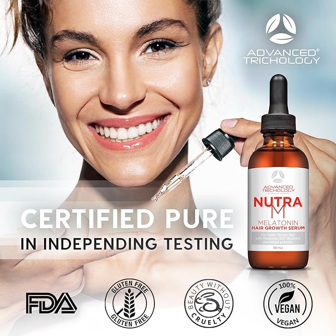 Advanced Trichology NutraM™ Hair Serum – Hydrating & Nourishing Scalp & Hair Serum for Men & Women – 2 fl oz