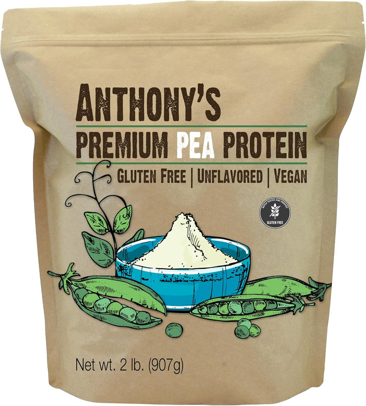 Anthony's Premium Pea Protein Isolate, Unflavored, 2 lb