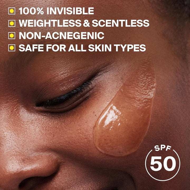 Supergoop! Unseen Sunscreen SPF 50 Face Sunscreen & Makeup Primer, 50ml – Invisible, Weightless, Oil-Free