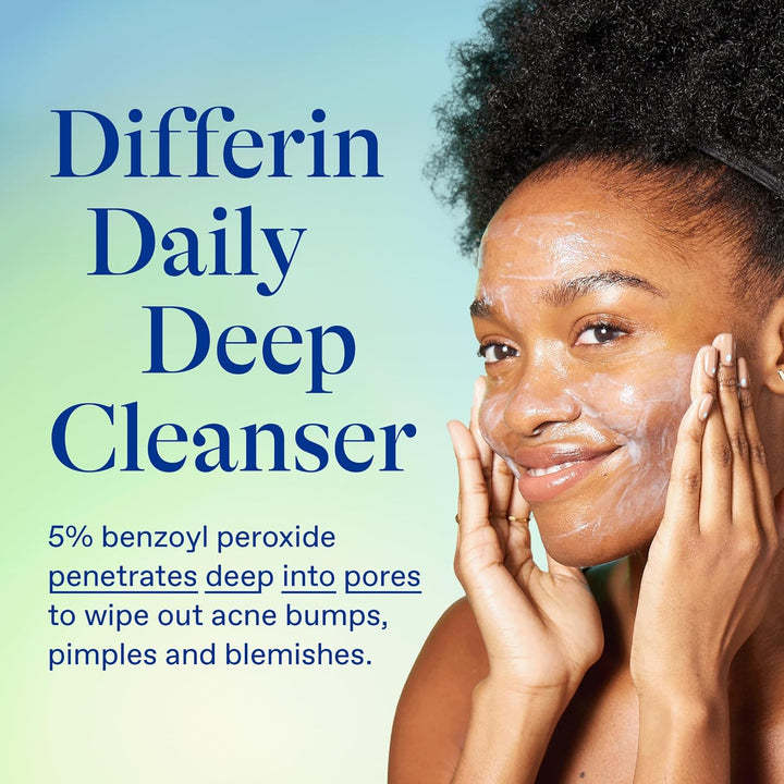 Acne Face Wash with 5% Benzoyl Peroxide – Deep Cleansing Daily Wash for Acne-Prone Skin